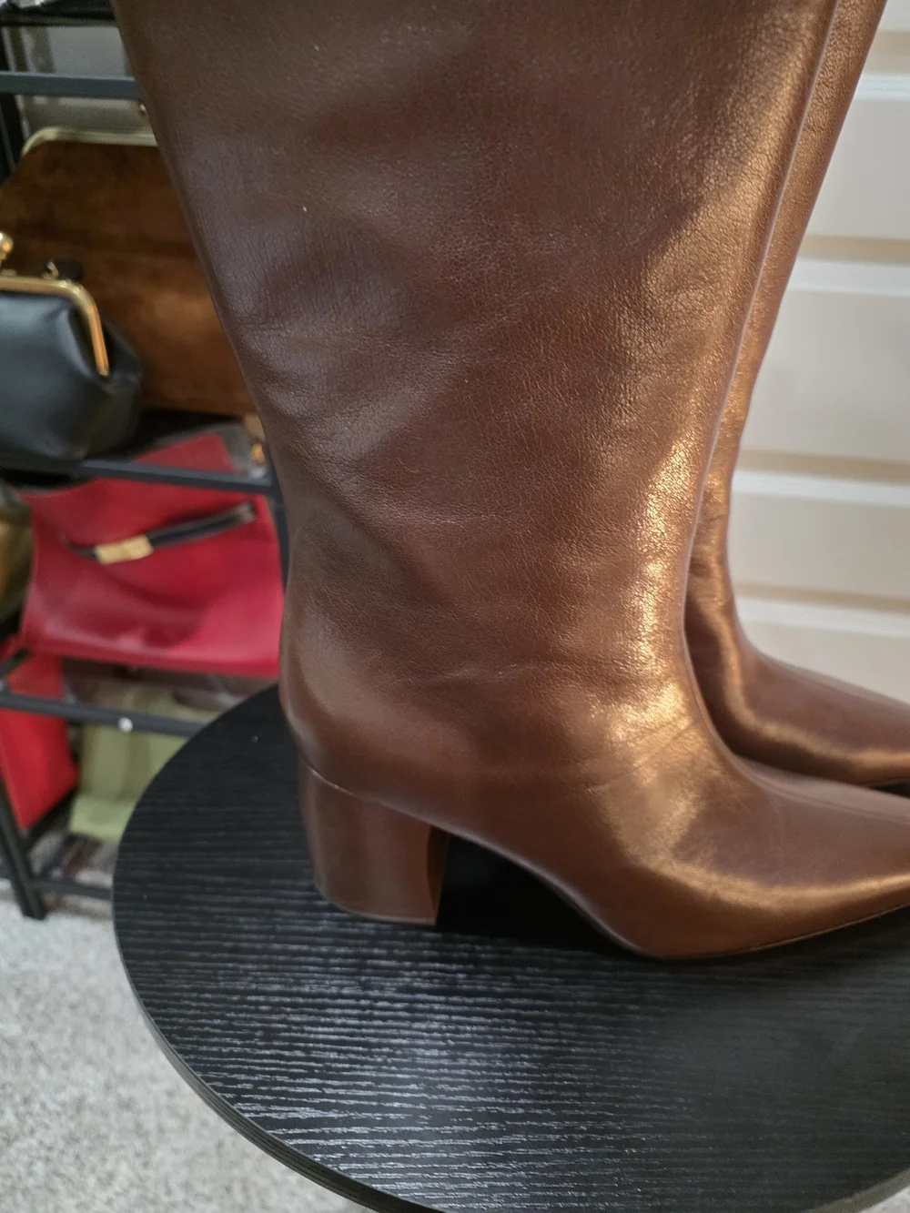 New Tory Burch Brown Leather Knee-High Boots
